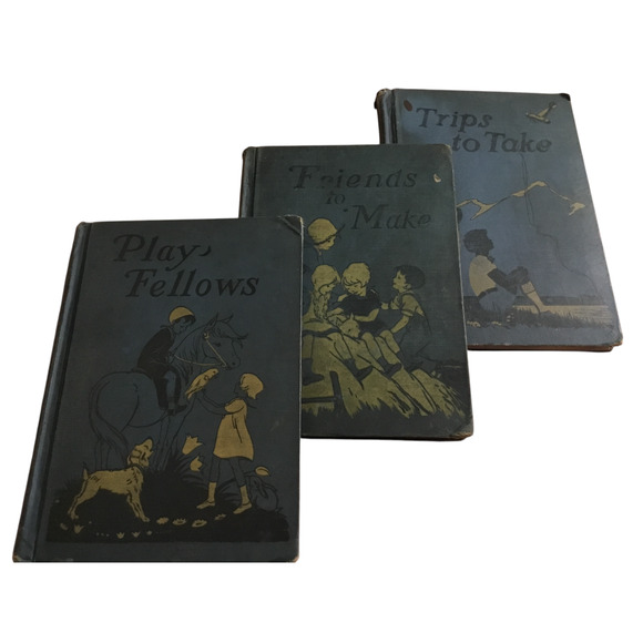 3 Vintage Books 1928 - Trips to Take, Friends to Make, Play Fellows - Gecks - Picture 1 of 16